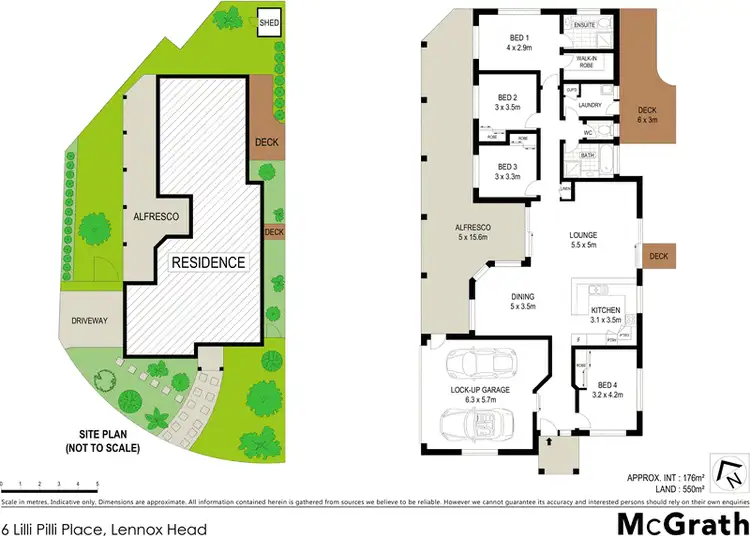 Floorplan of Homely house listing, 6 Lilli Pilli Place, Lennox Head NSW 2478
