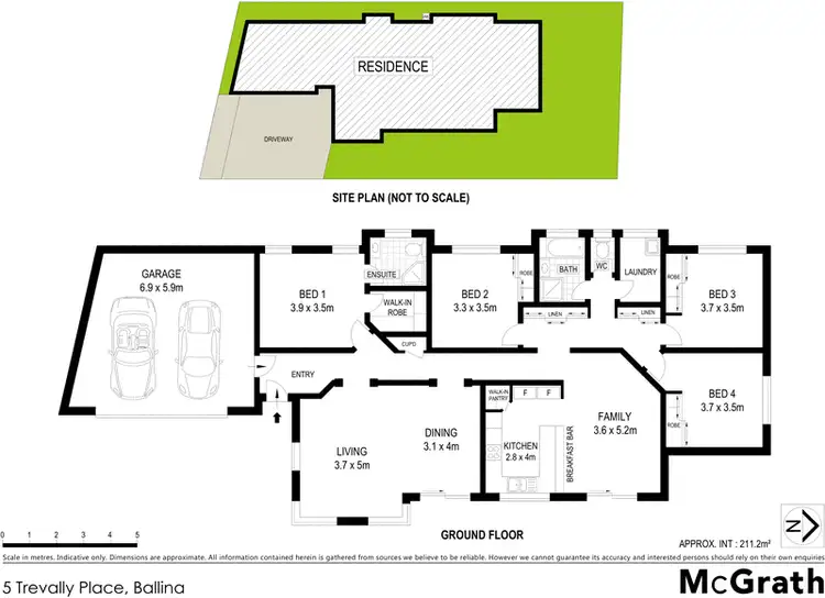 Floorplan of Homely house listing, 5 Trevally Place, Ballina NSW 2478