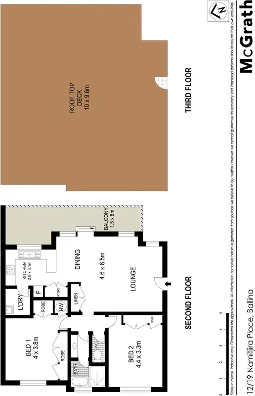 Floorplan of Homely apartment listing, 12/19 Namitjira Place, Ballina NSW 2478