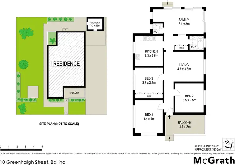 Floorplan of Homely house listing, 10 Greenhalgh Street, Ballina NSW 2478