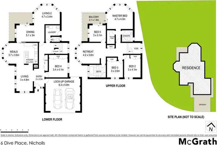 Floorplan of Homely house listing, 6 Dive Place, Nicholls ACT 2913