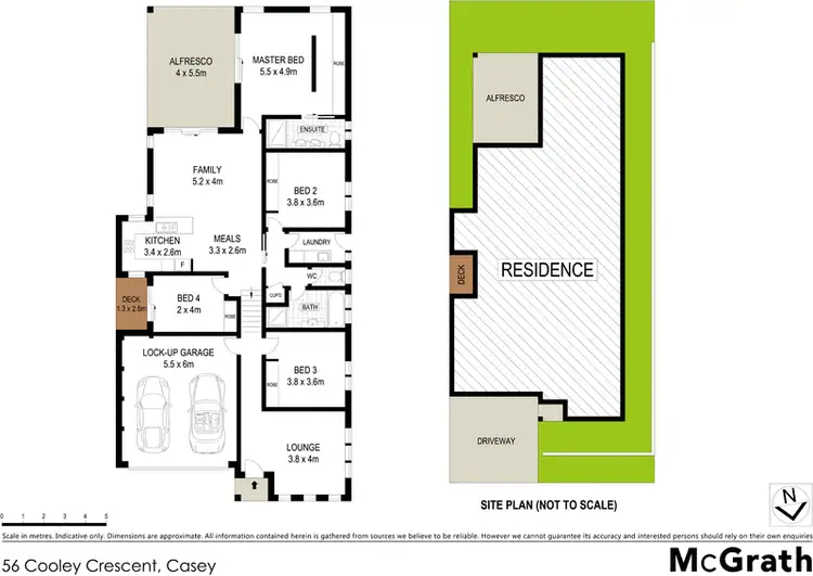 Floorplan of Homely house listing, 56 Cooley Crescent, Casey ACT 2913