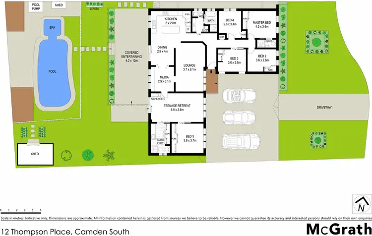Floorplan of Homely house listing, 12 Thompson Place, Camden South NSW 2570