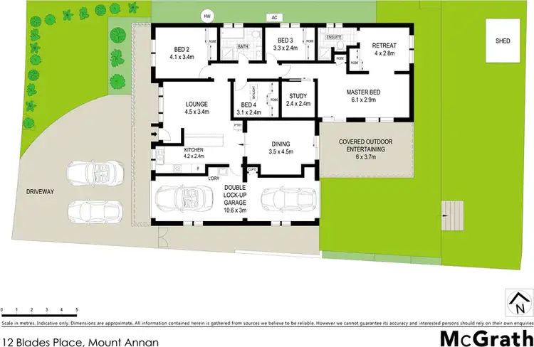 Floorplan of Homely house listing, 12 Blades Place, Mount Annan NSW 2567