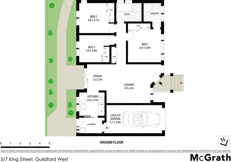 Floorplan of Homely villa listing, 5/7 King Street, Guildford West NSW 2161
