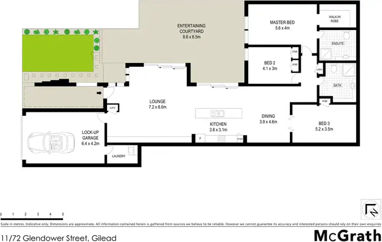 Floorplan of Homely apartment listing, 11/72 Glendower Street, Gilead NSW 2560
