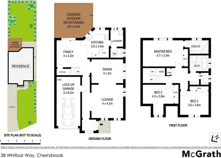 Floorplan of Homely townhouse listing, 3B Whitbar Way, Cherrybrook NSW 2126