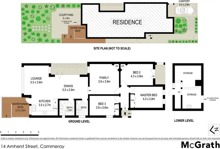 Floorplan of Homely house listing, 14 Amherst Street, Cammeray NSW 2062