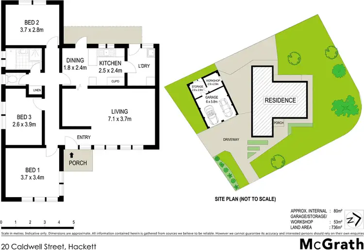 Floorplan of Homely house listing, 20 Caldwell Street, Hackett ACT 2602