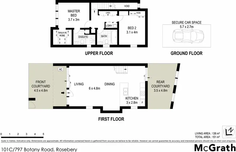 Floorplan of Homely apartment listing, 101C/797 Botany Road, Rosebery NSW 2018