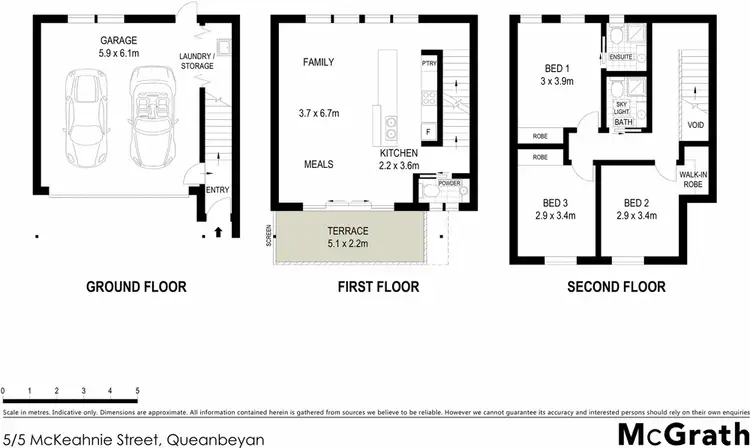 Floorplan of Homely townhouse listing, 5/5 McKeahnie Street, Queanbeyan NSW 2620