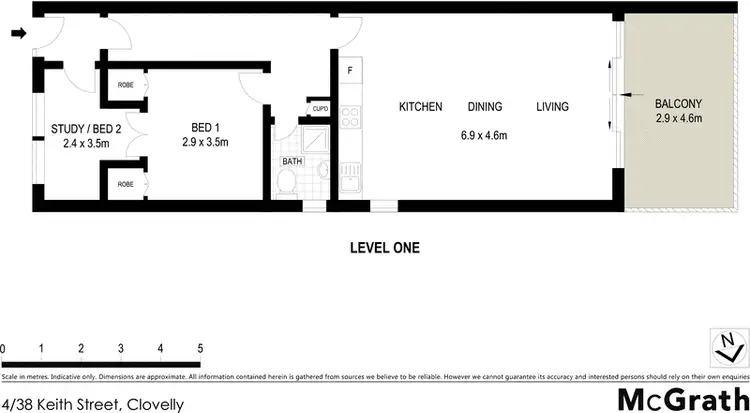Floorplan of Homely apartment listing, 4/38 Keith Street, Clovelly NSW 2031