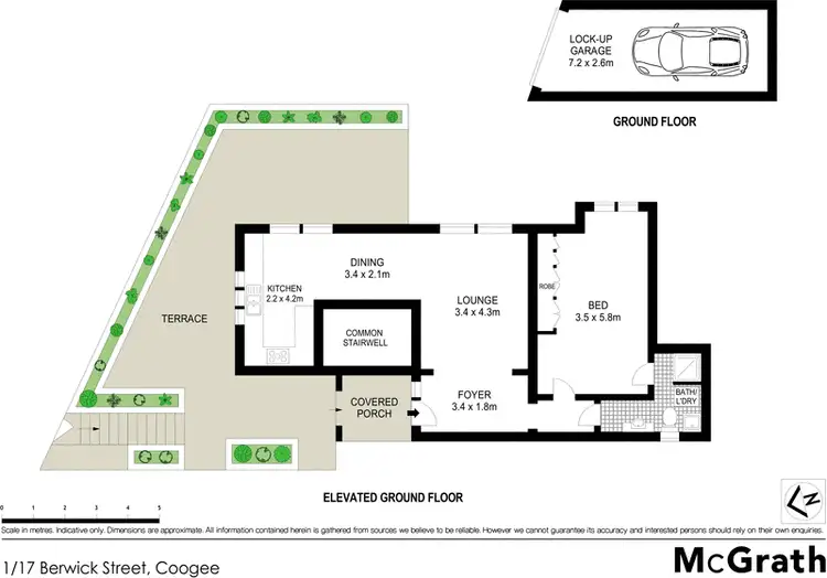 Floorplan of Homely apartment listing, 1/17 Berwick Street, Coogee NSW 2034