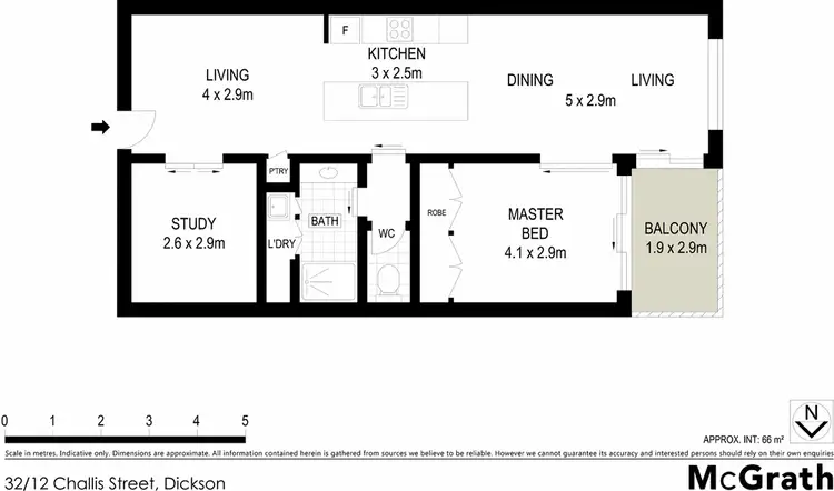Floorplan of Homely apartment listing, 32/12 Challis Street, Dickson ACT 2602