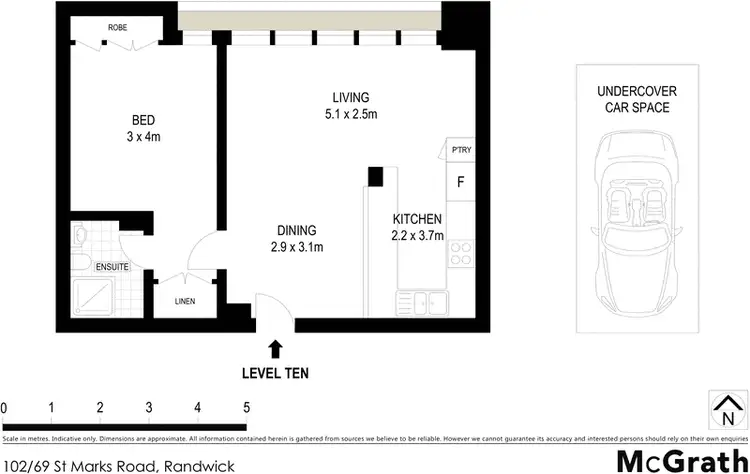 Floorplan of Homely apartment listing, 102/69 St Marks Road, Randwick NSW 2031