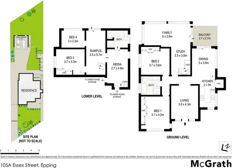 Floorplan of Homely house listing, 105A Essex Street, Epping NSW 2121