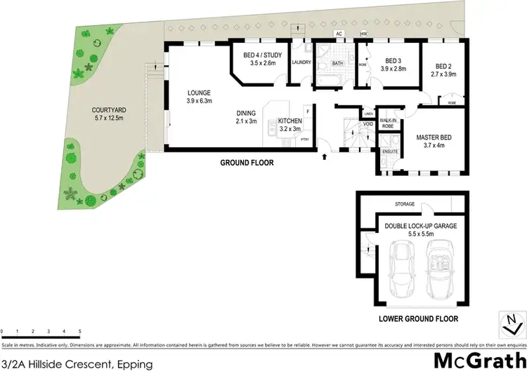 Floorplan of Homely townhouse listing, 3/2A Hillside Crescent, Epping NSW 2121