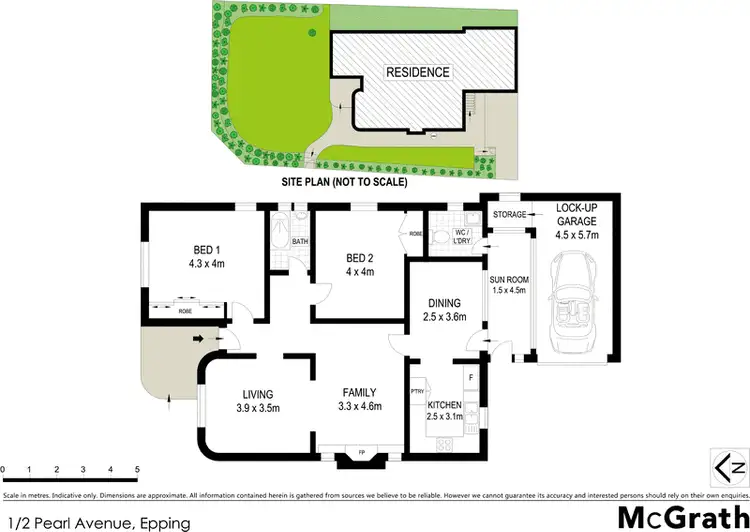 Floorplan of Homely villa listing, 1/2 Pearl Avenue, Epping NSW 2121