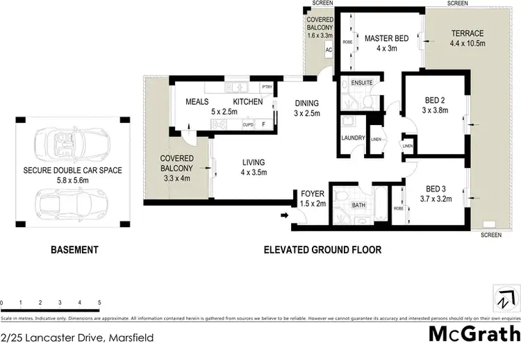Floorplan of Homely apartment listing, 2/25 Lancaster Drive, Marsfield NSW 2122