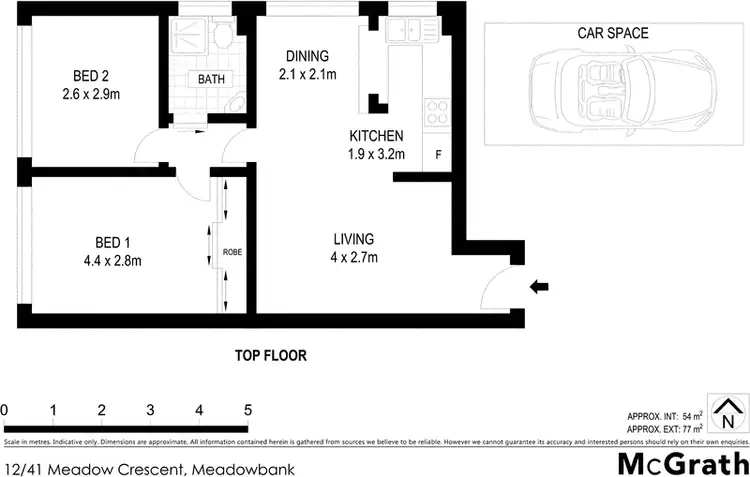 Floorplan of Homely apartment listing, 12/41 Meadow Crescent, Meadowbank NSW 2114