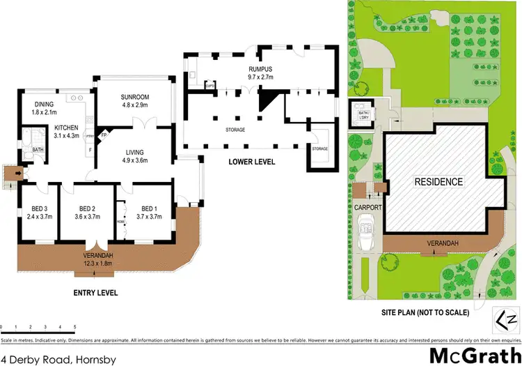 Floorplan of Homely house listing, 4 Derby Road, Hornsby NSW 2077