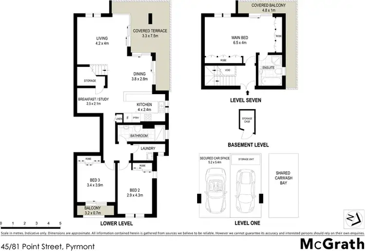 Floorplan of Homely apartment listing, 45/81 Point Street, Pyrmont NSW 2009
