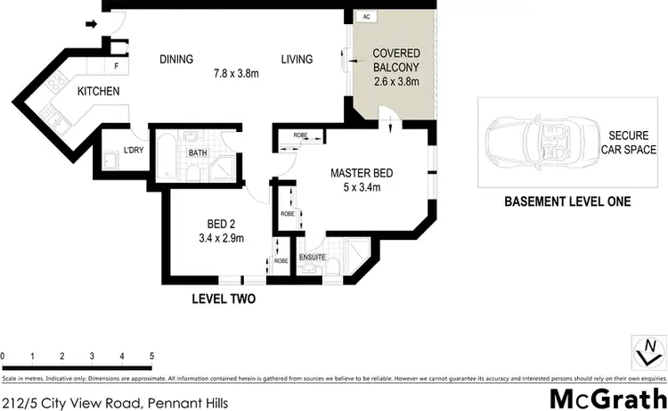 Floorplan of Homely apartment listing, 212/5 City View Road, Pennant Hills NSW 2120
