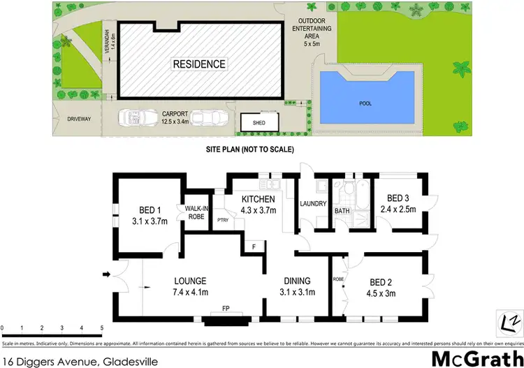Floorplan of Homely house listing, 16 Diggers Avenue, Gladesville NSW 2111