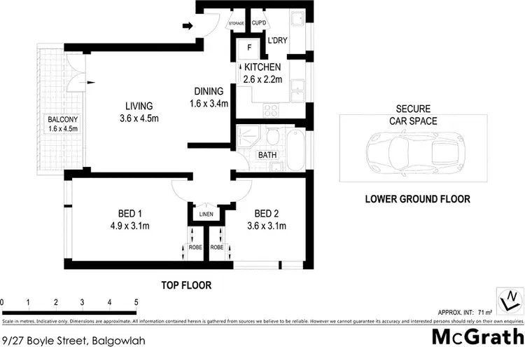 Floorplan of Homely apartment listing, 9/27 Boyle Street, Balgowlah NSW 2093