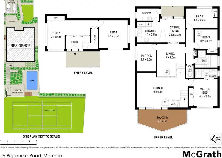 Floorplan of Homely house listing, 1A Bapaume Road, Mosman NSW 2088