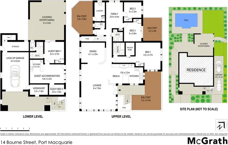 Floorplan of Homely house listing, 14 Bourne Street, Port Macquarie NSW 2444