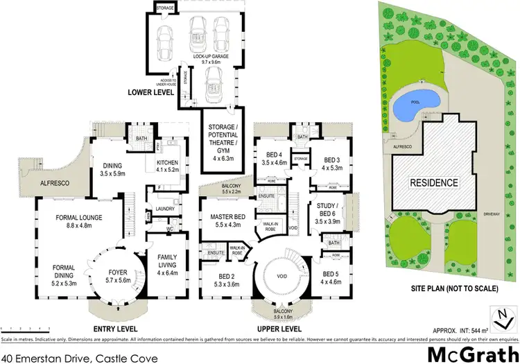 Floorplan of Homely house listing, 40 Emerstan Drive, Castle Cove NSW 2069