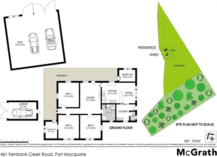 Floorplan of Homely rural property listing, 461 Fernbank Creek Road, Port Macquarie NSW 2444