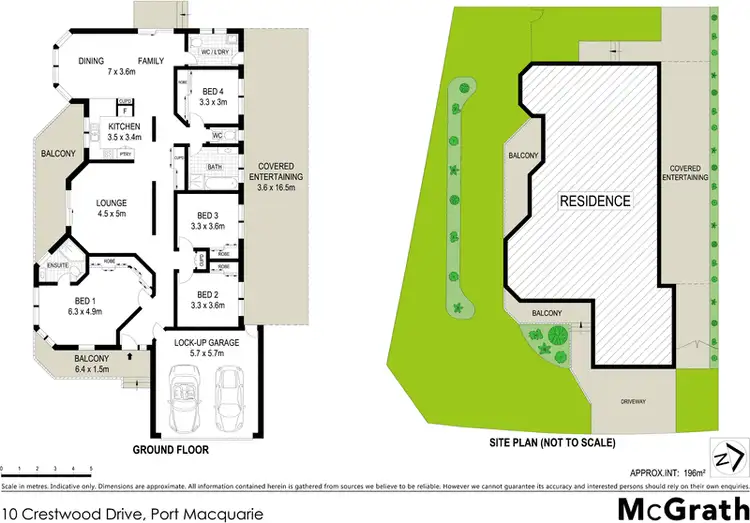 Floorplan of Homely house listing, 10 Crestwood Drive, Port Macquarie NSW 2444