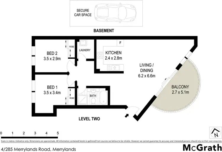 Floorplan of Homely apartment listing, 4/285 Merrylands Road, Merrylands NSW 2160