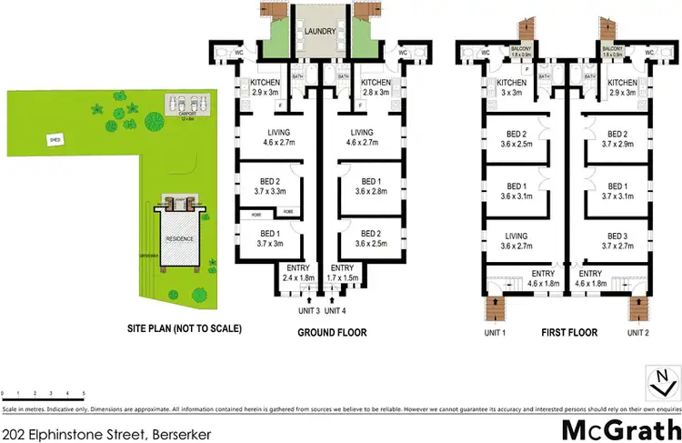 Floorplan of Homely block of units listing, 202 Elphinstone Street, Berserker QLD 4701