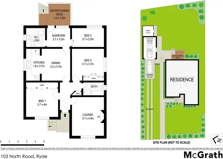 Floorplan of Homely house listing, 103 North Road, Ryde NSW 2112
