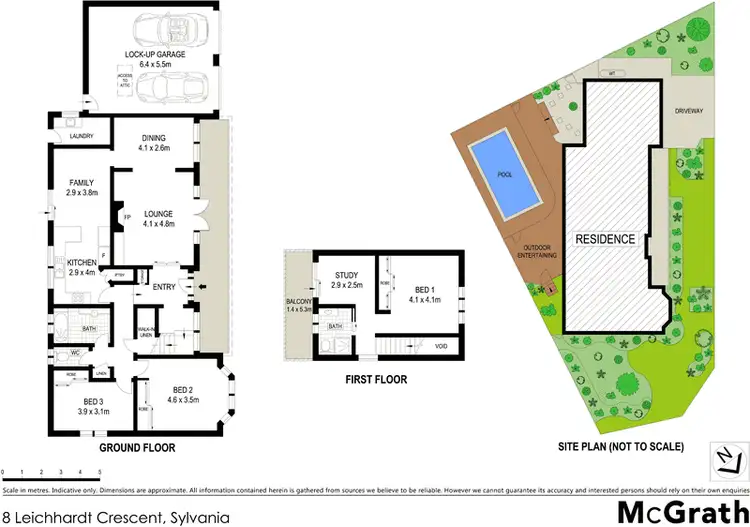 Floorplan of Homely house listing, 8 Leichhardt Crescent, Sylvania NSW 2224