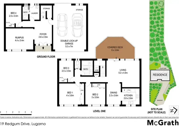 Floorplan of Homely house listing, 19 Redgum Drive, Lugarno NSW 2210
