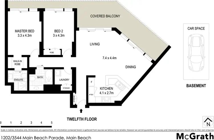 Floorplan of Homely apartment listing, 1202/3544 Main Beach Parade, Main Beach QLD 4217