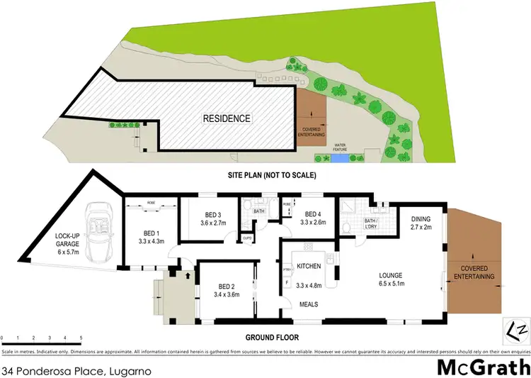 Floorplan of Homely house listing, 34 Ponderosa Place, Lugarno NSW 2210