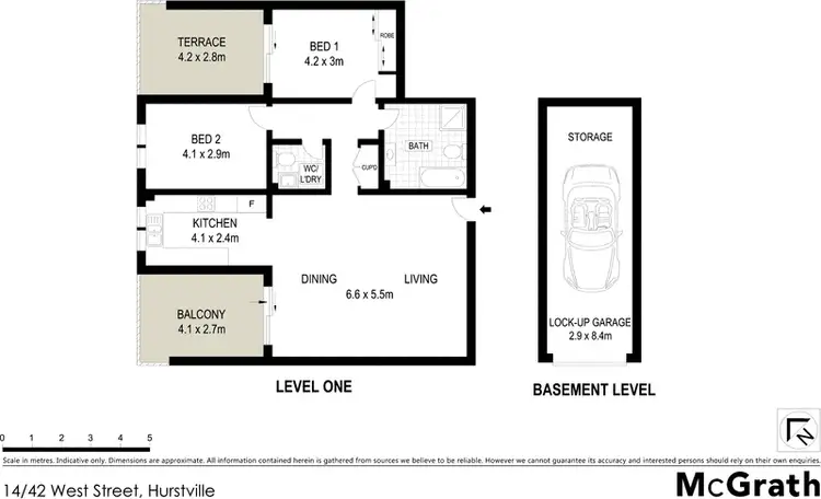 Floorplan of Homely apartment listing, 14/42 West Street, Hurstville NSW 2220