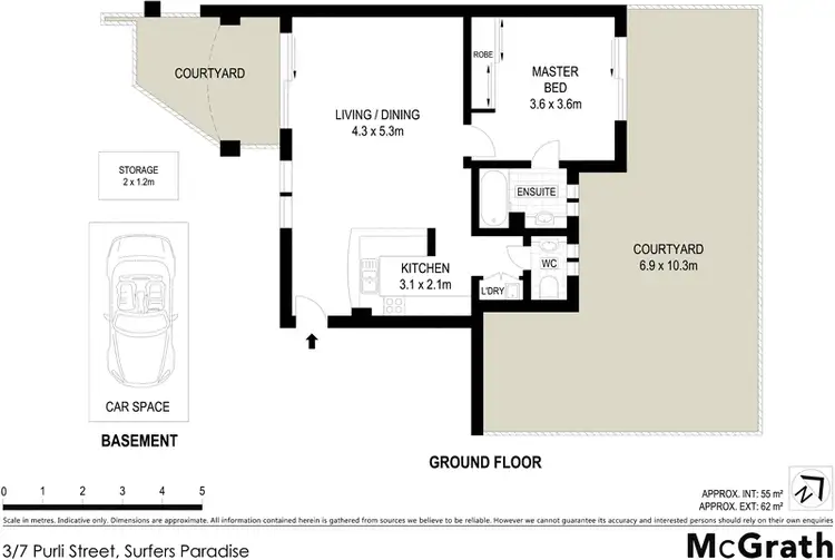 Floorplan of Homely apartment listing, 3/7 Purli Street, Chevron Island QLD 4217