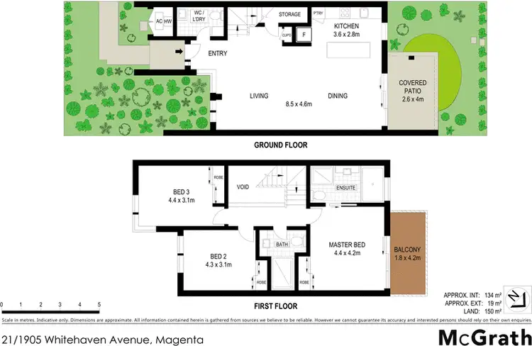 Floorplan of Homely villa listing, 1905 Whitehaven Avenue, Magenta NSW 2261