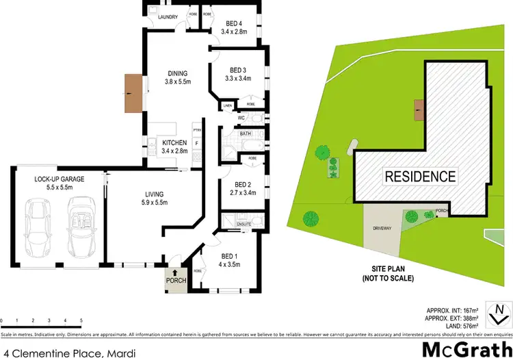 Floorplan of Homely house listing, 4 Clementine Place, Mardi NSW 2259