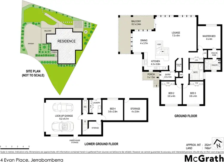 Floorplan of Homely house listing, 4 Evan Place, Jerrabomberra NSW 2619