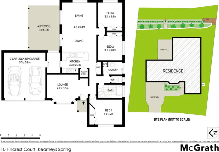 Floorplan of Homely house listing, 10 Hillcrest Court, Kearneys Spring QLD 4350