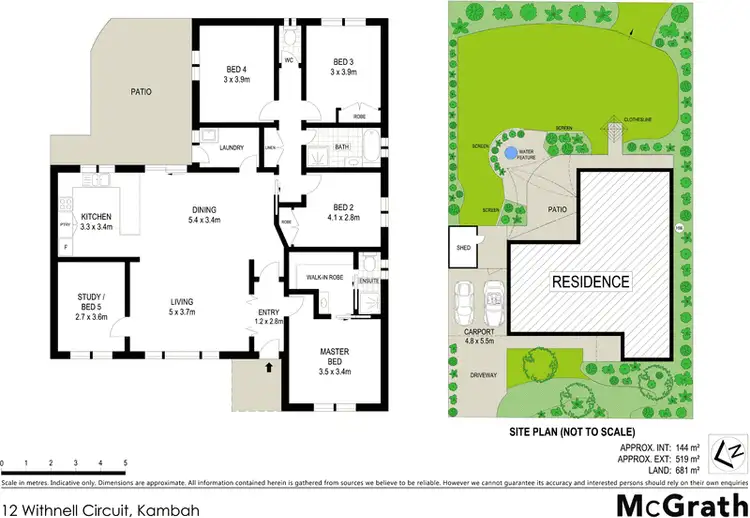 Floorplan of Homely house listing, 12 Withnell Circuit, Kambah ACT 2902