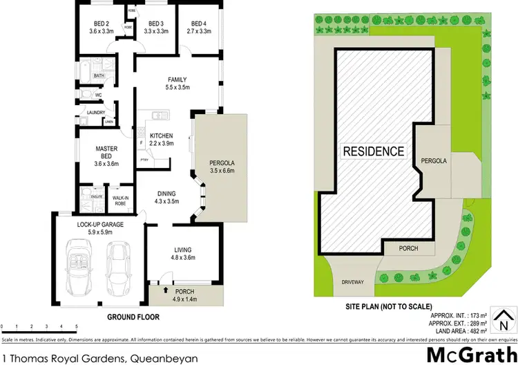Floorplan of Homely house listing, 1 Thomas Royal Gardens, Queanbeyan East NSW 2620