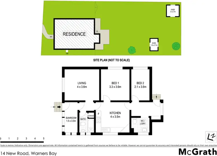 Floorplan of Homely house listing, 14 New Road, Warners Bay NSW 2282